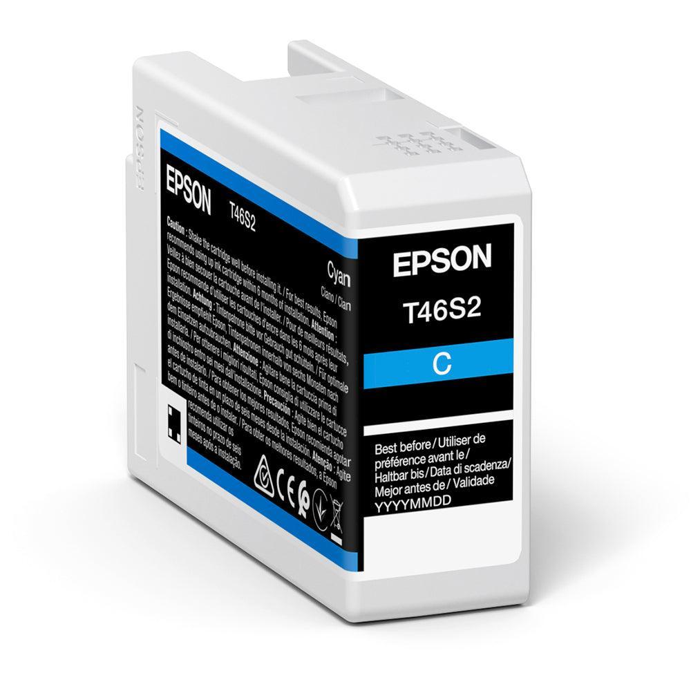Epson C13T46S200 T46S2 Cyan UltraChrome Pro 10 Ink Cartridge (25ml)-PCR Business Solutions Ltd